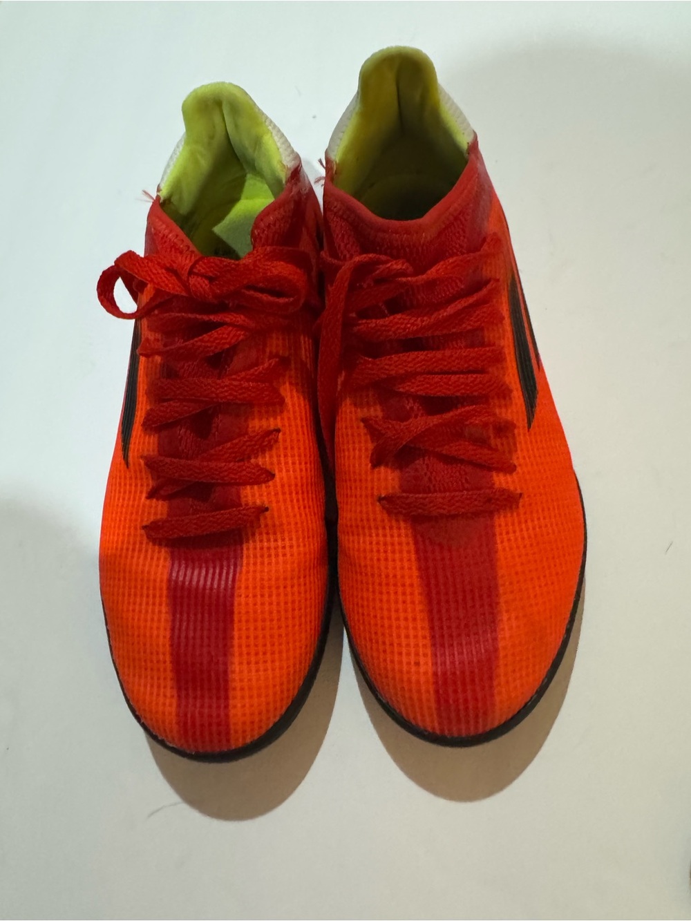 Performance Athletic Shoes in Bright Orange and Red